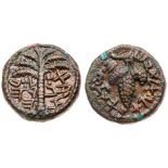 Judaea, Bar Kokhba Revolt. Æ Small Bronze (6.68 g), 132-135 CE