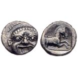 Asia Minor, Uncertain mint. Silver Obol (0.79 g), 4th century BC. VF