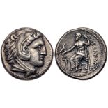 Macedonian Kingdom. Alexander III 'the Great'. Silver Tetradrachm (16.66 g), 336-323 BC. VF