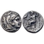 Macedonian Kingdom. Alexander III 'the Great'. Silver Tetradrachm (16.25 g), 336-323 BC. VF