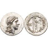 Aiolis, Myrina. Silver Tetradrachm (16.82 g), ca. 155-145 BC. EF