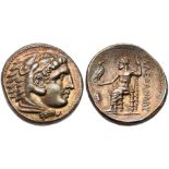 Macedonian Kingdom. Alexander III 'the Great'. Silver Tetradrachm (17.28 g), 336-323 BC. EF