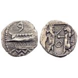 Phoenicia, Sidon. Baalshallim II. Silver 1/16 Shekel (0.63 g), ca. 401-366 BC. AEF