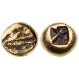 Ionia, Uncertain mint. Electrum 1/24 Stater (0.75 g), 6th Century BC. EF