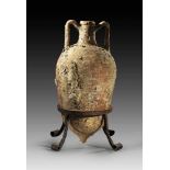 Roman transport amphora for wine (Cretan 2 / Dressel 36). Crete, 1st - 2nd century A.D. Brown