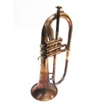 A BESSON CLASS 'A' NEW STANDARD SILVER-PLATED FLUGELHORN serial number 332339, uncased.