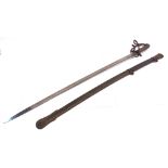 A BRITISH 1821 / 22 PATTERN ARTILLERY OFFICER'S SWORD the 69.5cm slightly curved steel blade