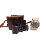 A PAIR OF CARL ZEISS JENA DELTRENTIS 8x30 BINOCULARS serial number 1046725, cased; together with a