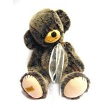 A MERRYTHOUGHT LARGE CHEEKY BEAR 'SMOKEY' black and grey tipped plush, limited edition 29/30,