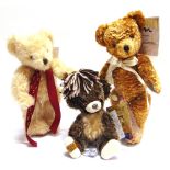 THREE MERRYTHOUGHT COLLECTOR'S TEDDY BEARS comprising 'Punkie Prickles', limited edition 5/50,