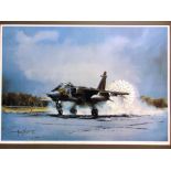 MICHAEL RONDOT (BRITISH, CONTEMPORARY) 'B.A.C. Jaguar GR1', colour print, limited edition 243/250,