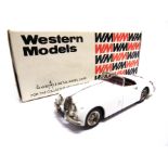 [WHITE METAL]. A 1/43 SCALE SPIELWAREN DANHAUSEN NO.54, JAGUAR XK150 white, boxed, in a Western