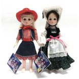 TWO EFFANBEE 'INTERNATIONAL SERIES' PLASTIC COLLECTOR'S DOLLS wearing outfits representing Canada