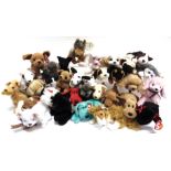 THIRTY-ONE TY BEANIE DOG SOFT TOYS