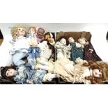 FOURTEEN ASSORTED COLLECTOR'S DOLLS comprising a Hamilton Collection 'Erin', by Christine Heath