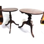 TWO TRIPOD OCCASIONAL TABLES