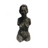 A COMPOSITION BUST OF A NUDE FEMALE possibly a maquette for a bronze, 46cm high