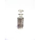 AN EDWARDIAN SILVER SCENT BOTTLE SLEEVE Birmingham 1906, decorated in the classical style with