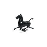 A BRONZE FIGURE OF A GALLOPING HORSE 19cm high