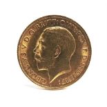 GREAT BRITAIN - GEORGE V, HALF SOVEREIGN, 1911