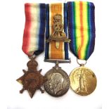 A GREAT WAR TRIO OF MEDALS TO SERGEANT R.E. DRAKE, ARMY SERVICE CORPS comprising the 1914-15 Star (