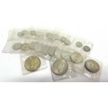 GREAT BRITAIN - ASSORTED SILVER, 1928-46 comprising halfcrowns (2), florins (8), shillings (2),