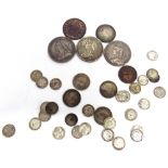 ASSORTED COINS Great Britain and other, including Victoria crowns, 1889, 1896 (LX) & 1896 (LX);