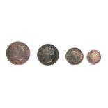 GREAT BRITAIN - VICTORIA, MAUNDY MONEY SET, 1838 comprising fourpence, threepence, twopence and