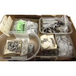 ASSORTED HINCHLIFFE MODELS 25MM WHITE METAL MODEL SOLDIERS, HORSES & EQUIPMENT most of Dark Age or