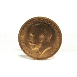 GREAT BRITAIN - GEORGE V, HALF SOVEREIGN, 1913