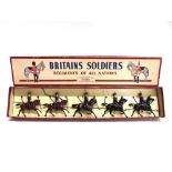 A BRITAINS REGIMENTS OF ALL NATIONS SET NO.2075, 7TH QUEEN'S OWN HUSSARS generally good condition,