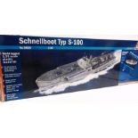 A 1/35 SCALE ITALERI NO.5603, SCHNELLBOOT TYP S-100 UNMADE KIT boxed (box still sealed).