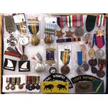 ASSORTED MEDALS including three Great War Victory Medals (Army Veterinary Corps; Merchant Fleet