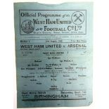 FOOTBALL - PROGRAMMES, ARSENAL Sixteen F.A. Cup home and away programmes, circa 1950-64; together