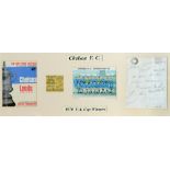 FOOTBALL - AUTOGRAPHS, CHELSEA A 1970 F.A. Cup Winners montage, comprising sixteen signatures on