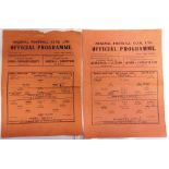 FOOTBALL - PROGRAMMES, ARSENAL Approximately fifty-one home programmes, for 1945 (1); 1946 (3); 1947