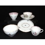 A COLLECTION OF COALPORT CERAMICS comprising teabowl and saucer with matching cup with painted