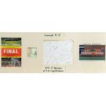 FOOTBALL - AUTOGRAPHS, ARSENAL A 1971 First Division & F.A. Cup Winners montage, comprising