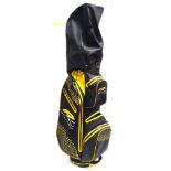 GOLF - A POWAKADDY DRI EDITION GOLF BAG the lightweight bag with yellow dot decals, used