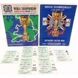 FOOTBALL - PROGRAMMES & TICKETS, WORLD CUP, 1966 comprising a tournament programme; a Final