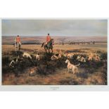 AFTER GRAHAM ISOM 'A Find in the Deer Park' (The Exmoor Foxhounds), limited edition colour print no.