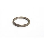 A MID-20TH CENTURY GOLD AND DIAMOND ETERNITY RING the twelve small round brilliant diamond approx.