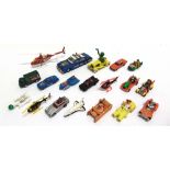 NINETEEN T.V. & FILM-RELATED DIECAST MODEL VEHICLES circa late 1970s-early 80s, all but one by