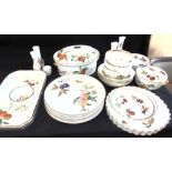 A COLLECTION OF ROYAL WORCESTER 'EVESHAM' CERAMICS including serving dishes, tureens, flan dishes,