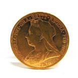 GREAT BRITAIN - VICTORIA (1837-1901), SOVEREIGN, 1899 Melbourne mint (M).