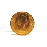 GREAT BRITAIN - ELIZABETH II (1952-), SOVEREIGN, 1962