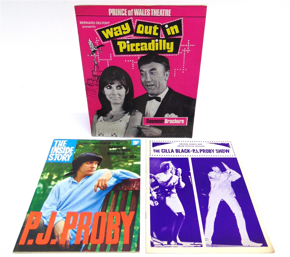 THEATRE & POP MEMORABILIA - ASSORTED comprising a Way Out in Piccadilly souvenir brochure, signed by