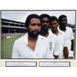 CRICKET - AUTOGRAPH, MICHAEL HOLDING (B.1954) A colour portrait photograph, showing the subject with