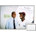 CRICKET - AUTOGRAPH, SIR GARFIELD SOBERS, A.O., O.C.C. (B.1936) A colour portrait photograph,