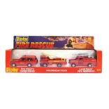 A DINKY NO.304, FIRE RESCUE SET comprising Fire Chief's Range Rover, Fire Rescue Truck and Land